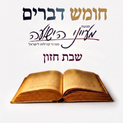 חומש דברים ושבת חזון – הרב משה פורת